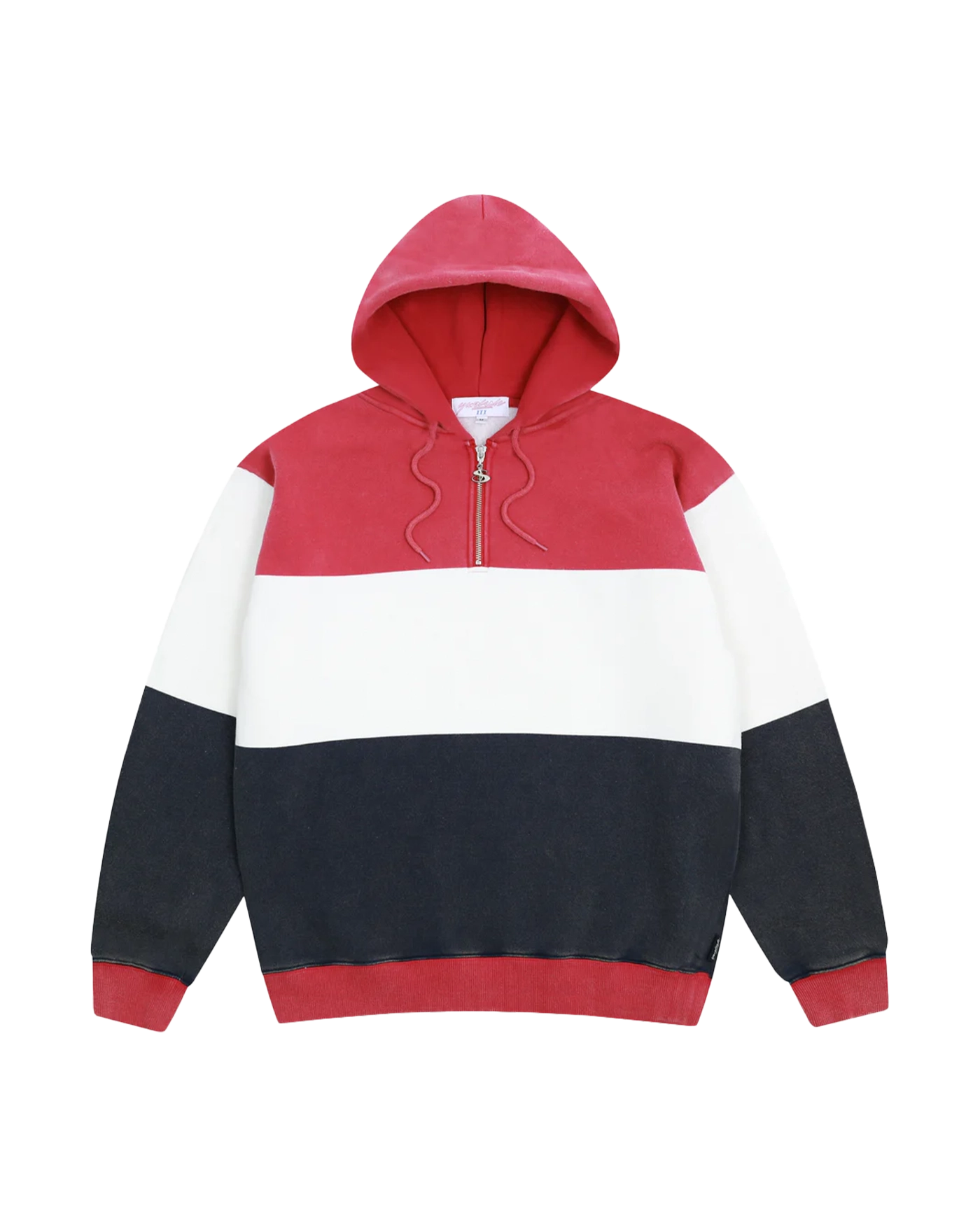 【YARDSALE】PHANTASY QUARTERZIP HOOD RED Phantasy Quarterzip Hood (Red/White/Navy) – YARDSALE